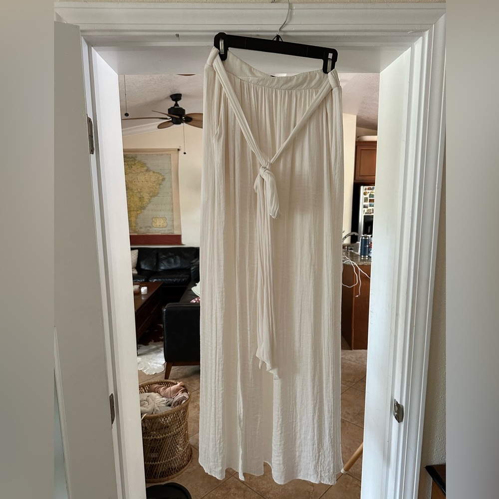 Zara, faux silk skirt